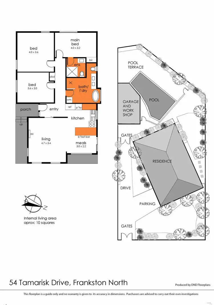 Floorplan of Homely house listing, 54 Tamarisk Drive, Frankston North VIC 3200