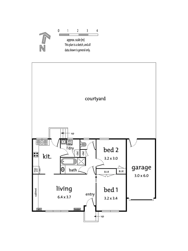 Floorplan of Homely unit listing, 3/80 Warrandyte Road, Ringwood VIC 3134
