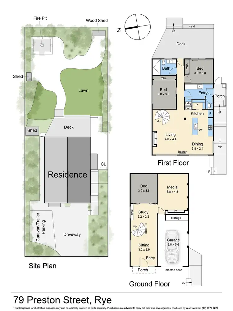 Floorplan of Homely house listing, 79 Preston Street, Rye VIC 3941