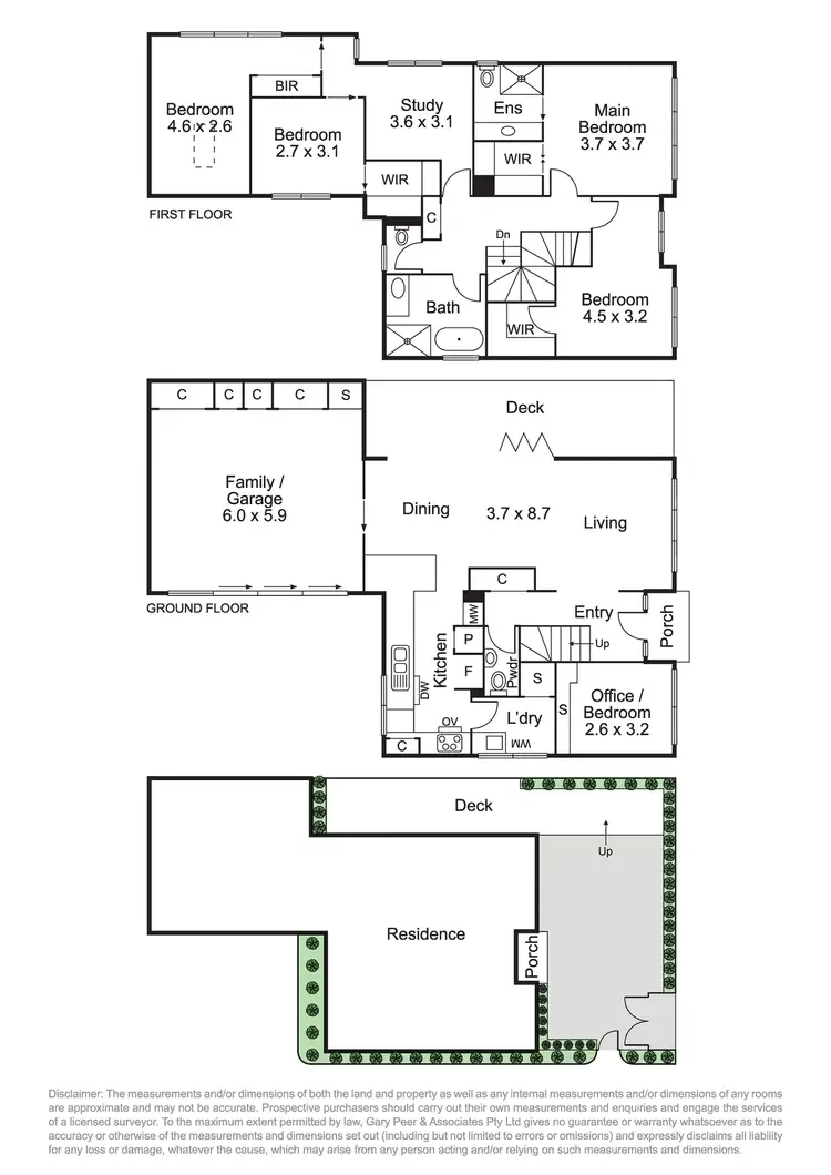 Floorplan of Homely townhouse listing, 1/402 Glen Eira Road, Caulfield VIC 3162