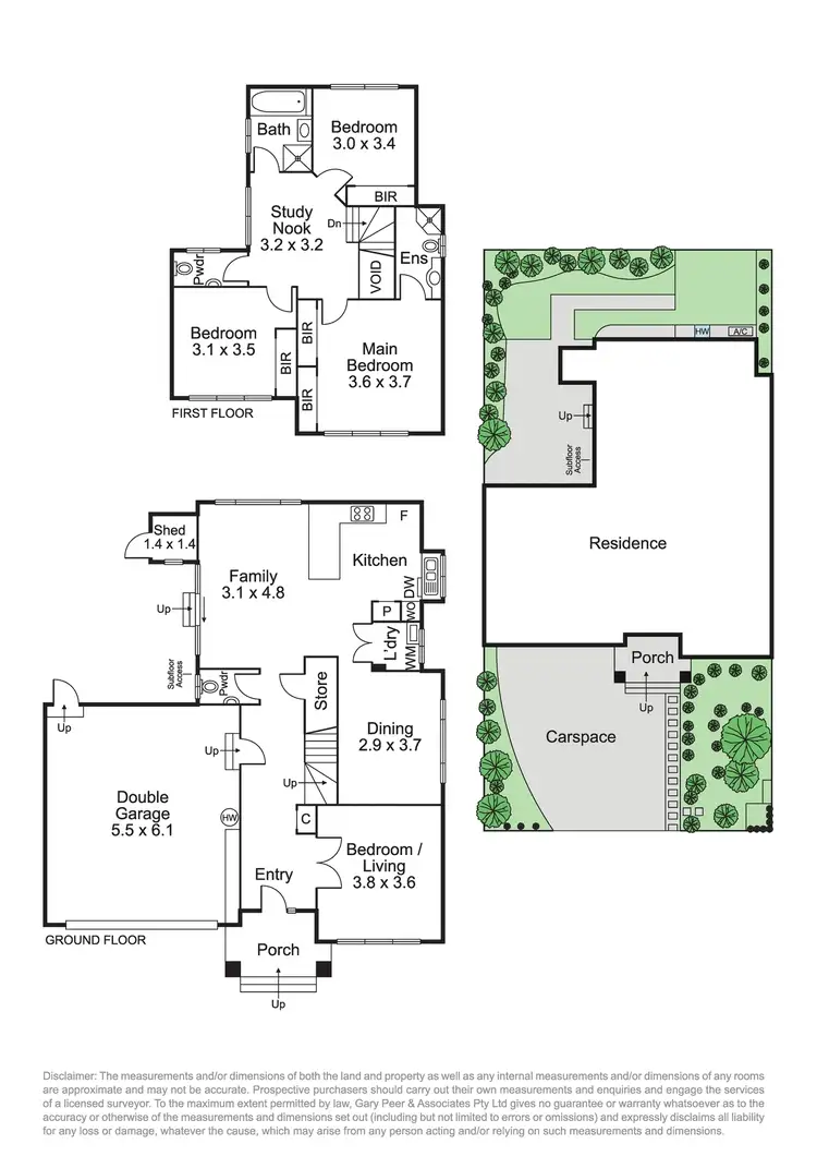 Floorplan of Homely townhouse listing, 1/38 Balmoral Avenue, Bentleigh VIC 3204