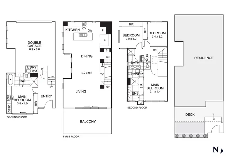 Floorplan of Homely townhouse listing, 17 Mccaffery Place, Mordialloc VIC 3195