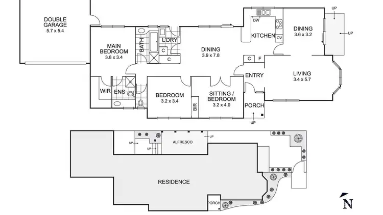 Floorplan of Homely unit listing, 1/12 Gardenia Street, Blackburn VIC 3130