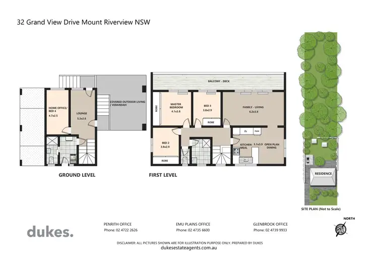 Floorplan of Homely house listing, 32 Grand View Drive, Mount Riverview NSW 2774