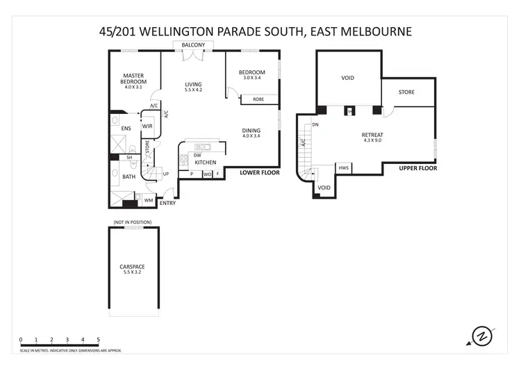 Floorplan of Homely apartment listing, 45/201 Wellington Parade South, East Melbourne VIC 3002