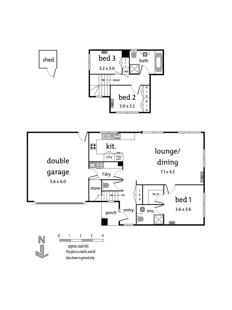 Floorplan of Homely townhouse listing, 3/11 Yarmouth Street, Ringwood VIC 3134
