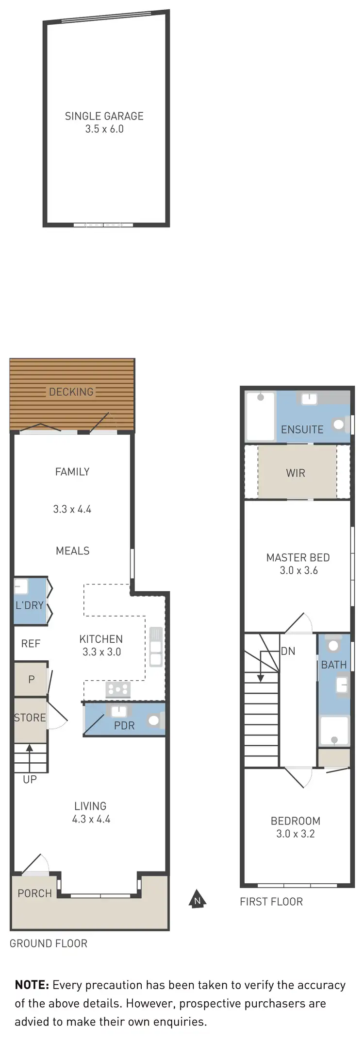 Floorplan of Homely townhouse listing, 150 Maribyrnong Road, Moonee Ponds VIC 3039