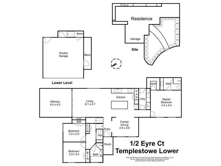 Floorplan of Homely townhouse listing, 1/2 Eyre Court, Templestowe Lower VIC 3107