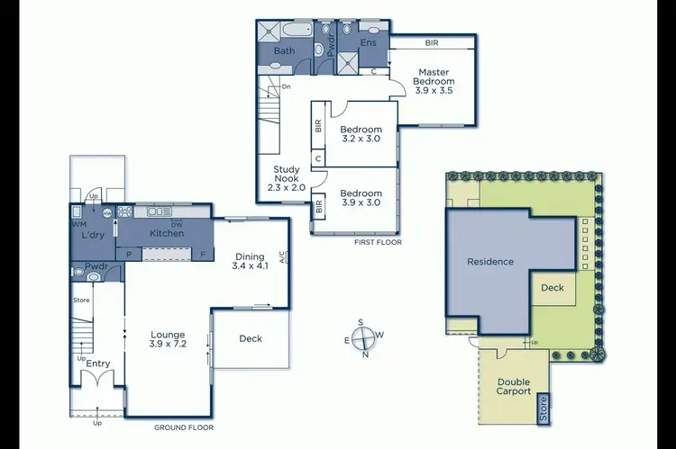 Floorplan of Homely townhouse listing, 4/926 Canterbury Road, Box Hill South VIC 3128