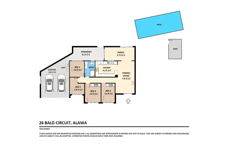 Floorplan of Homely house listing, 26 Bald Circuit, Alawa NT 810