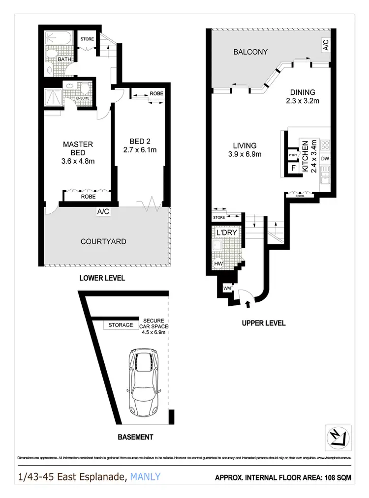 Floorplan of Homely apartment listing, 1/43-45 East Esplanade, Manly NSW 2095