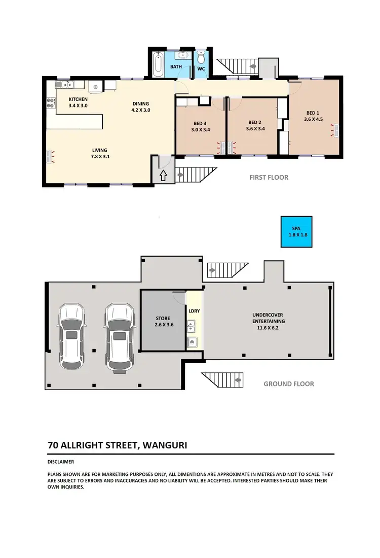 Floorplan of Homely house listing, 70 Allwright Street, Wanguri NT 810
