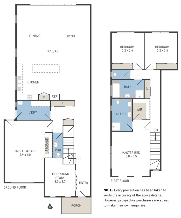 Floorplan of Homely townhouse listing, 2/18 Deakin Street, Maidstone VIC 3012