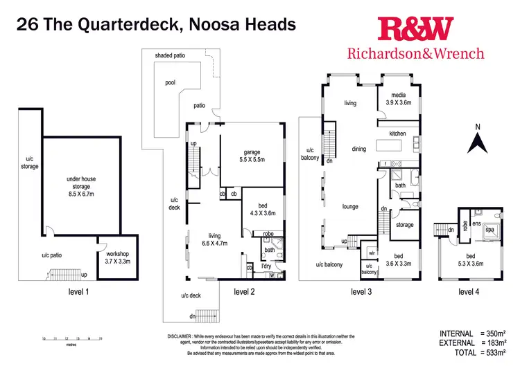 Floorplan of Homely house listing, 26 The Quarterdeck, Noosa Heads QLD 4567