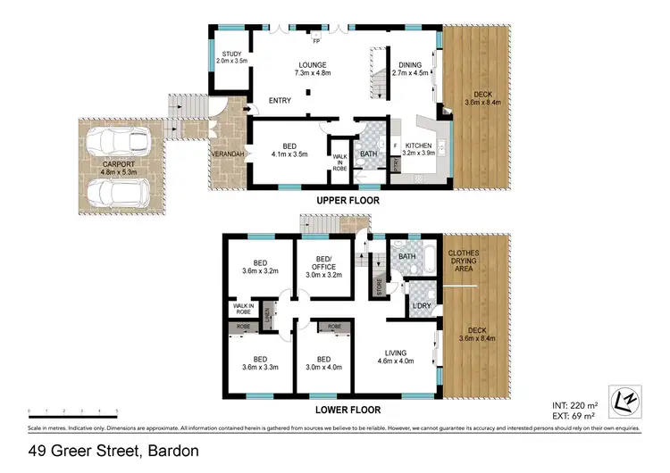 Floorplan of Homely house listing, 49 Greer Street, Bardon QLD 4065