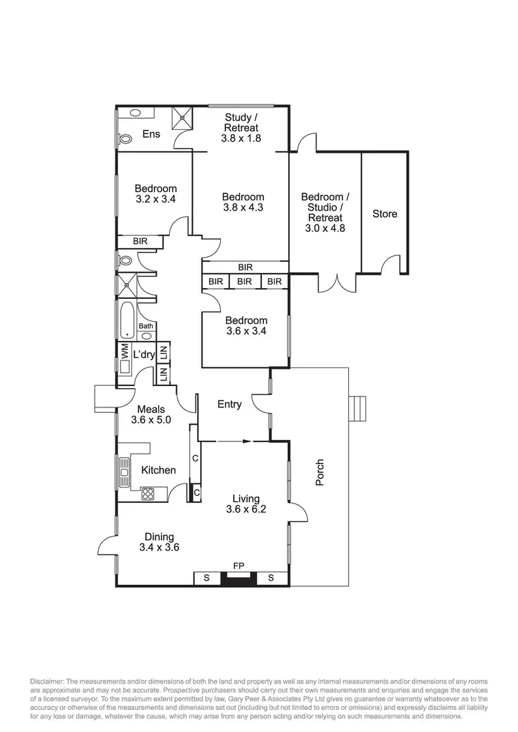 Floorplan of Homely house listing, 4 Beenak Avenue, Brighton East VIC 3187