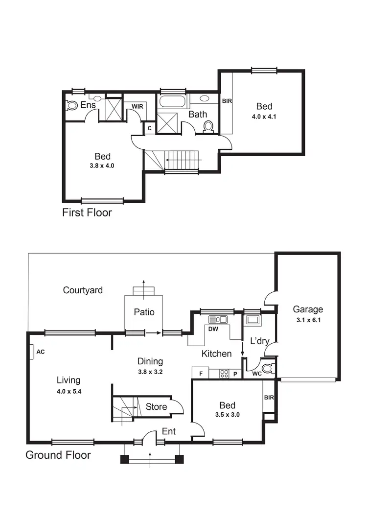 Floorplan of Homely house listing, 2/1108 Dandenong Road, Carnegie VIC 3163