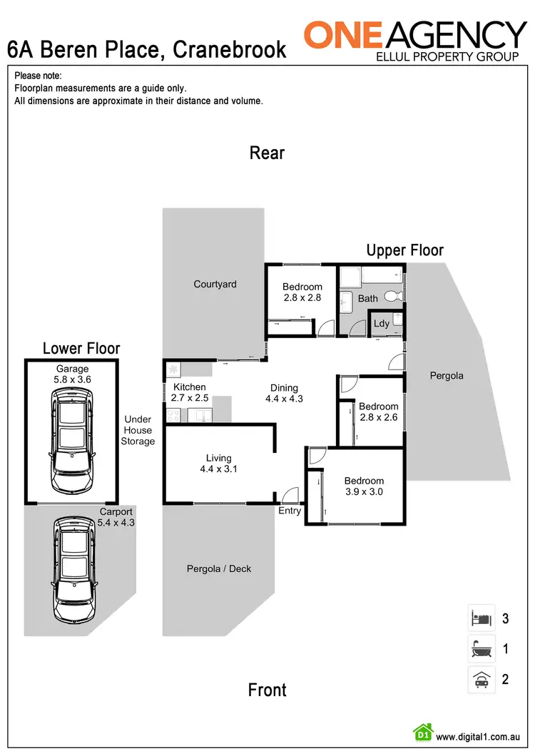 Floorplan of Homely house listing, 6A Beren Place, Cranebrook NSW 2749