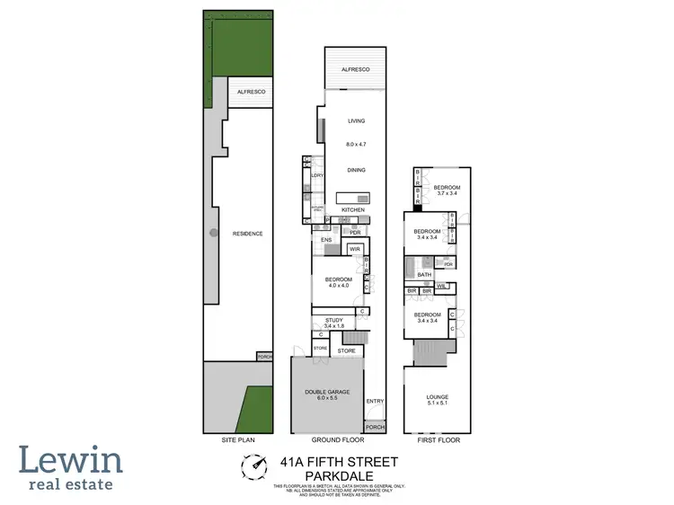 Floorplan of Homely townhouse listing, 41a Fifth Street, Parkdale VIC 3195