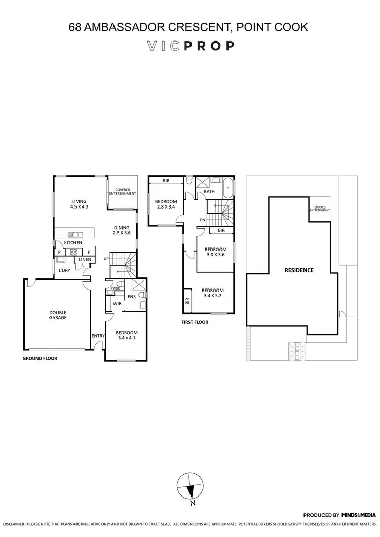 Floorplan of Homely house listing, 68 Ambassador Crescent, Point Cook VIC 3030