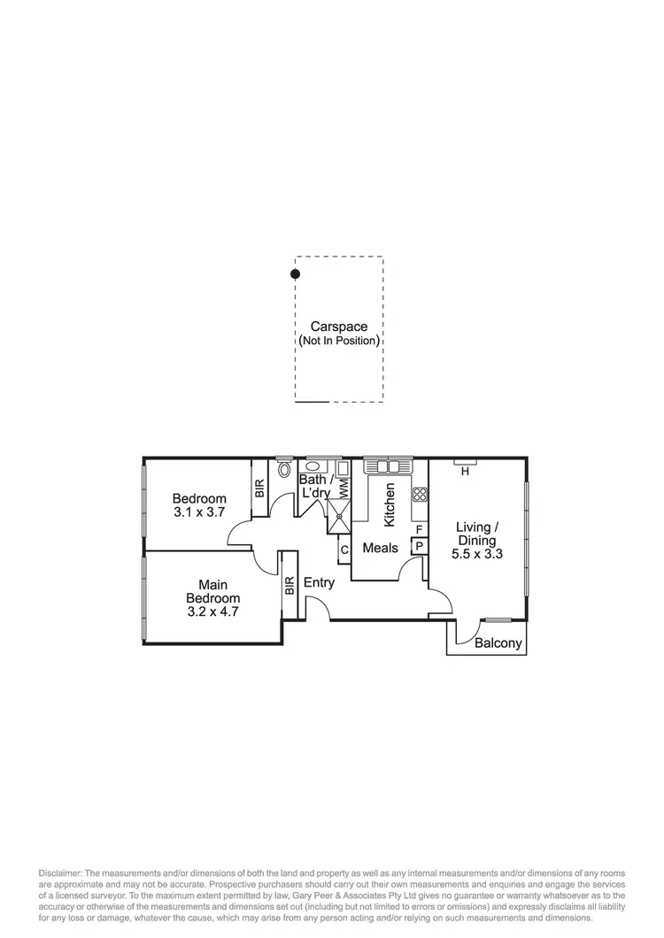 Floorplan of Homely apartment listing, 6/47 Narong Road, Caulfield North VIC 3161