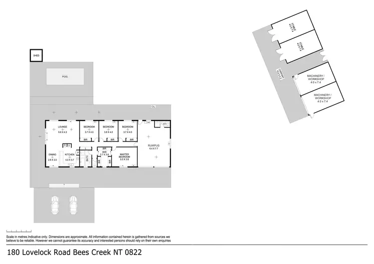 Floorplan of Homely house listing, 180 Lovelock Road, Bees Creek NT 822