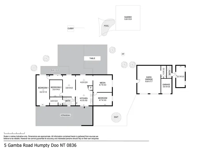 Floorplan of Homely house listing, 5 Gamba Road, Humpty Doo NT 836
