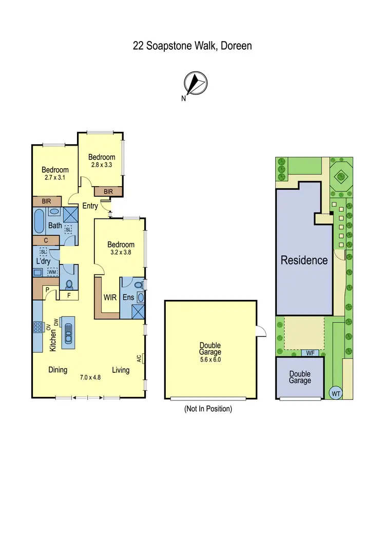 Floorplan of Homely townhouse listing, 22 Soapstone Walk, Doreen VIC 3754