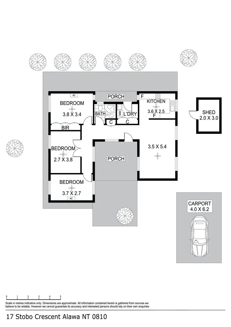 Floorplan of Homely house listing, 17 Stobo Crescent, Alawa NT 810