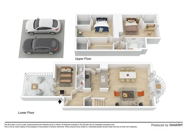 Floorplan of Homely townhouse listing, 54/151 Fitzroy Street, St Kilda VIC 3182