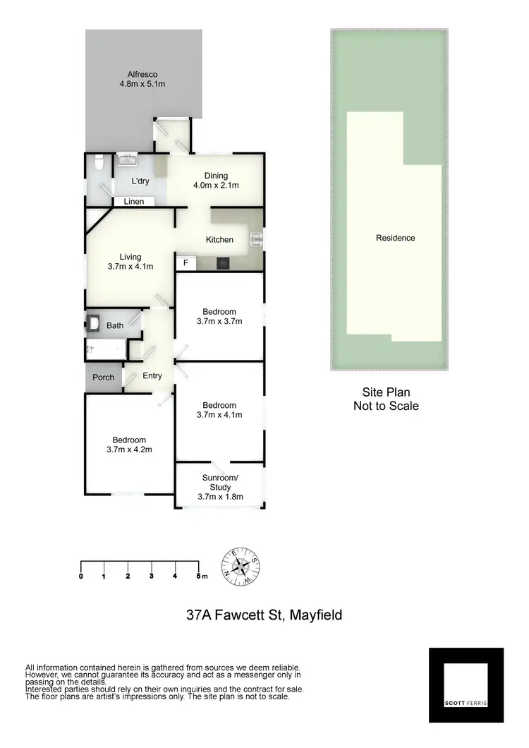 Floorplan of Homely house listing, 37A Fawcett Street, Mayfield NSW 2304