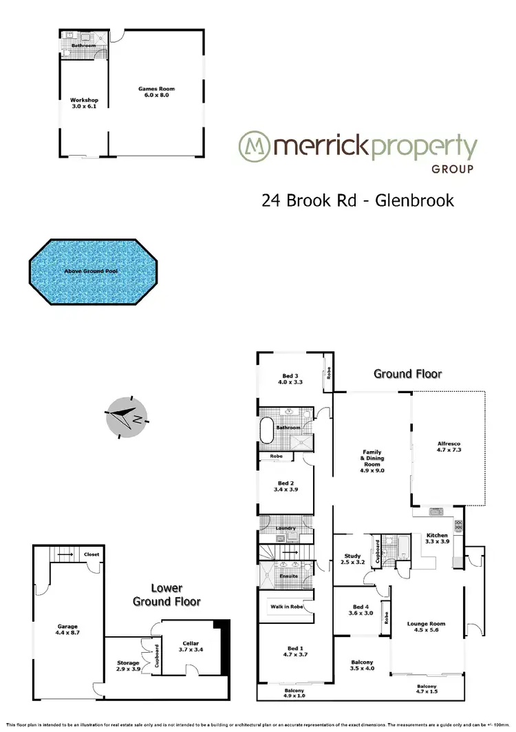 Floorplan of Homely house listing, 24 Brook Road, Glenbrook NSW 2773
