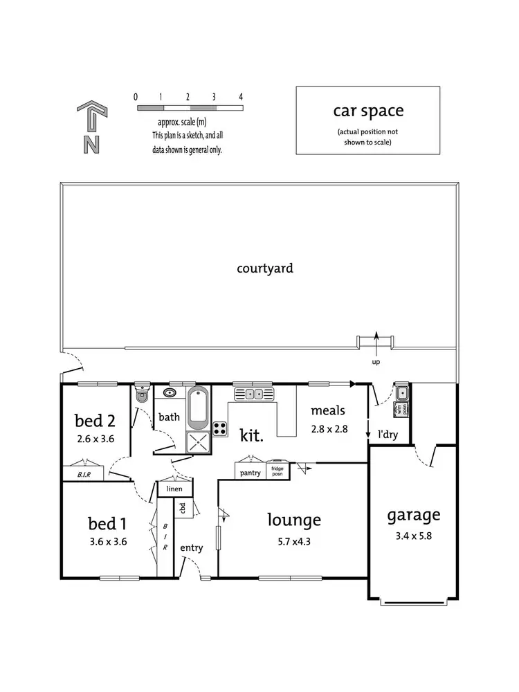 Floorplan of Homely unit listing, 1/498 Doncaster Road, Doncaster VIC 3108