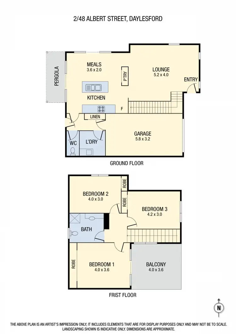 Floorplan of Homely house listing, 2/48 Albert Street, Daylesford VIC 3460
