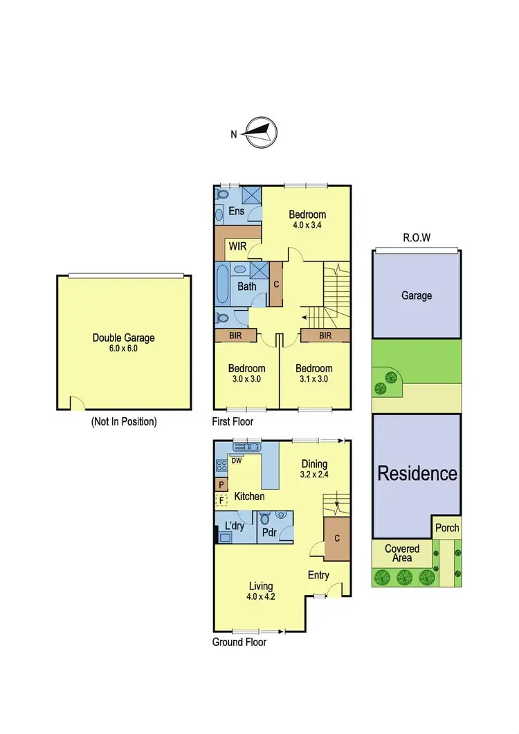 Floorplan of Homely townhouse listing, 40 Valencia Boulevard, Doreen VIC 3754