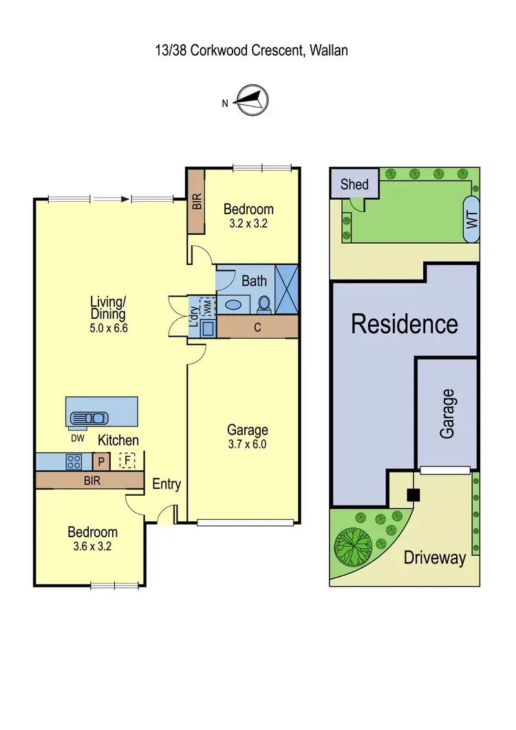 Floorplan of Homely unit listing, 13/38 Corkwood Crescent, Wallan VIC 3756