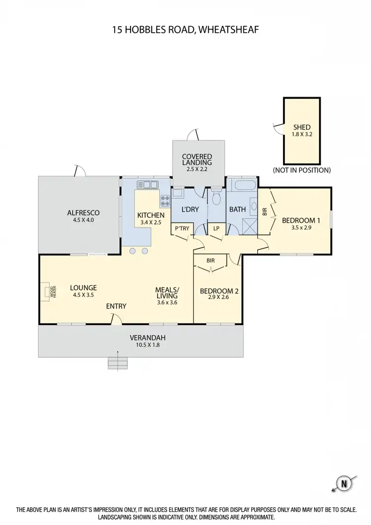 Floorplan of Homely house listing, 15 Hobbles Road, Wheatsheaf VIC 3461
