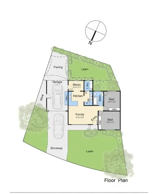 Floorplan of Homely house listing, 2/153 Mount Eliza Way, Mount Eliza VIC 3930