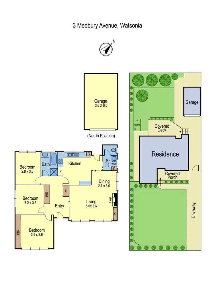 Floorplan of Homely house listing, 3 Medbury Avenue, Watsonia VIC 3087