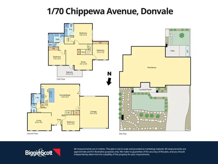 Floorplan of Homely townhouse listing, 1/70 Chippewa Avenue, Donvale VIC 3111