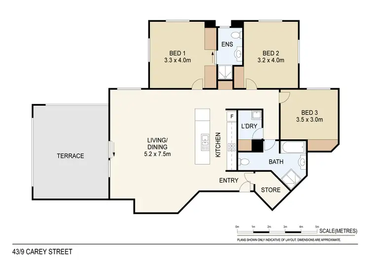 Floorplan of Homely apartment listing, 43/9 Carey Street, Darwin City NT 800