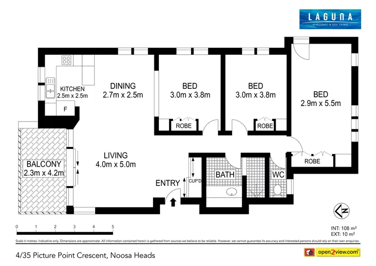 Floorplan of Homely unit listing, 4/35 Picture Point Crescent, Noosa Heads QLD 4567