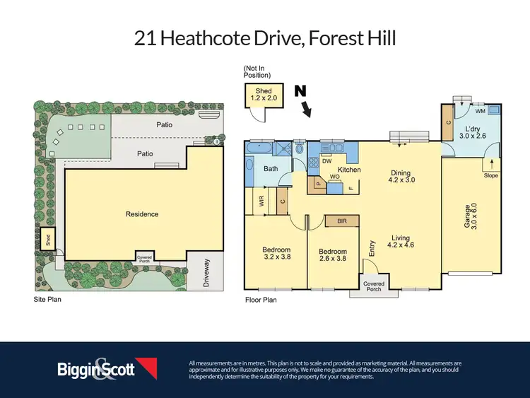 Floorplan of Homely unit listing, 21 Heathcote Drive, Forest Hill VIC 3131