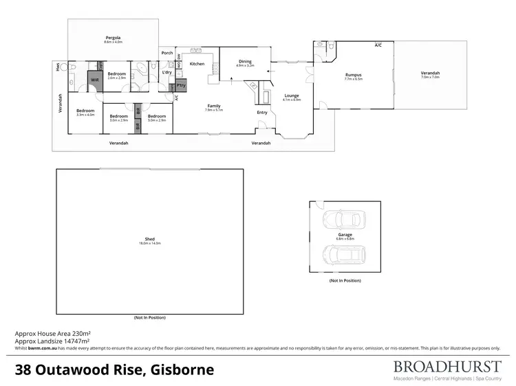 Floorplan of Homely house listing, 38 Outawood Rise, Gisborne VIC 3437
