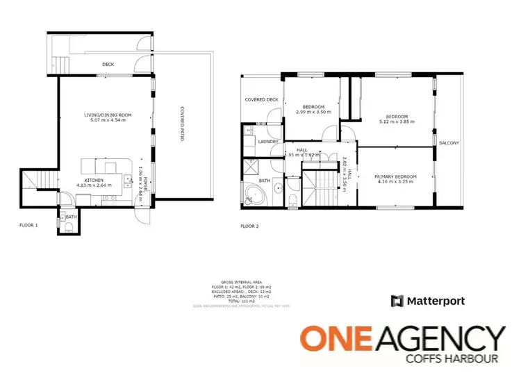 Floorplan of Homely townhouse listing, 2/21A Korora Bay Drive, Korora NSW 2450