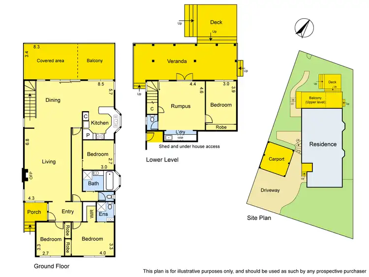 Floorplan of Homely house listing, 45 Corowa Crescent, Greensborough VIC 3088