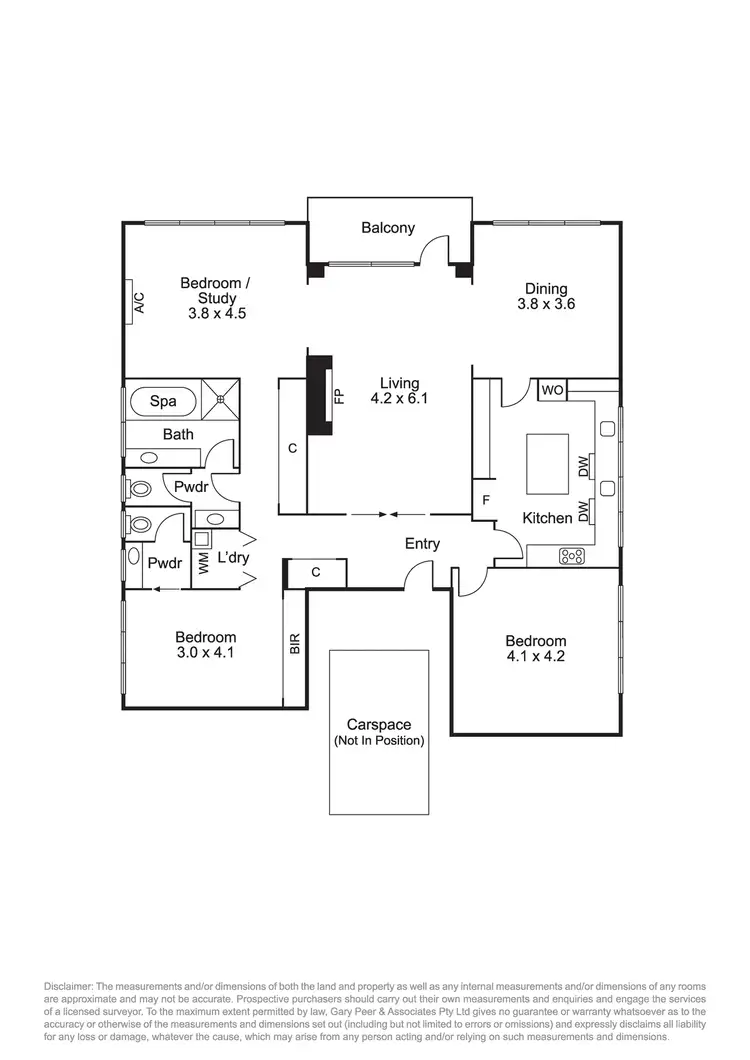 Floorplan of Homely apartment listing, 3/156 Orrong Road, Caulfield North VIC 3161