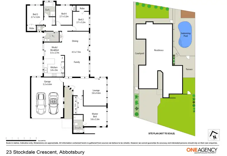 Floorplan of Homely house listing, 23 Stockdale Crescent, Abbotsbury NSW 2176