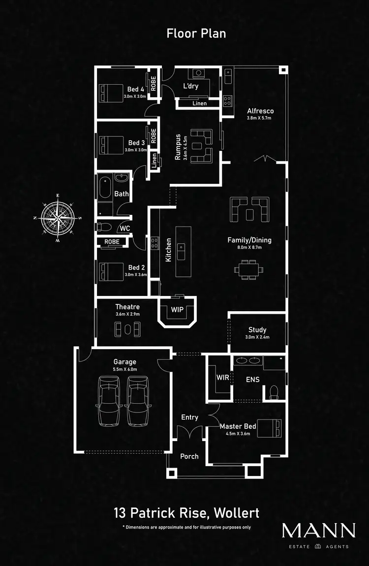 Floorplan of Homely house listing, 13 St Patricks Rise, Wollert VIC 3750