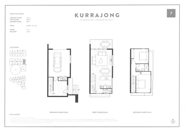 Floorplan of Homely townhouse listing, 1/89 Hopetoun Avenue, Brunswick West VIC 3055